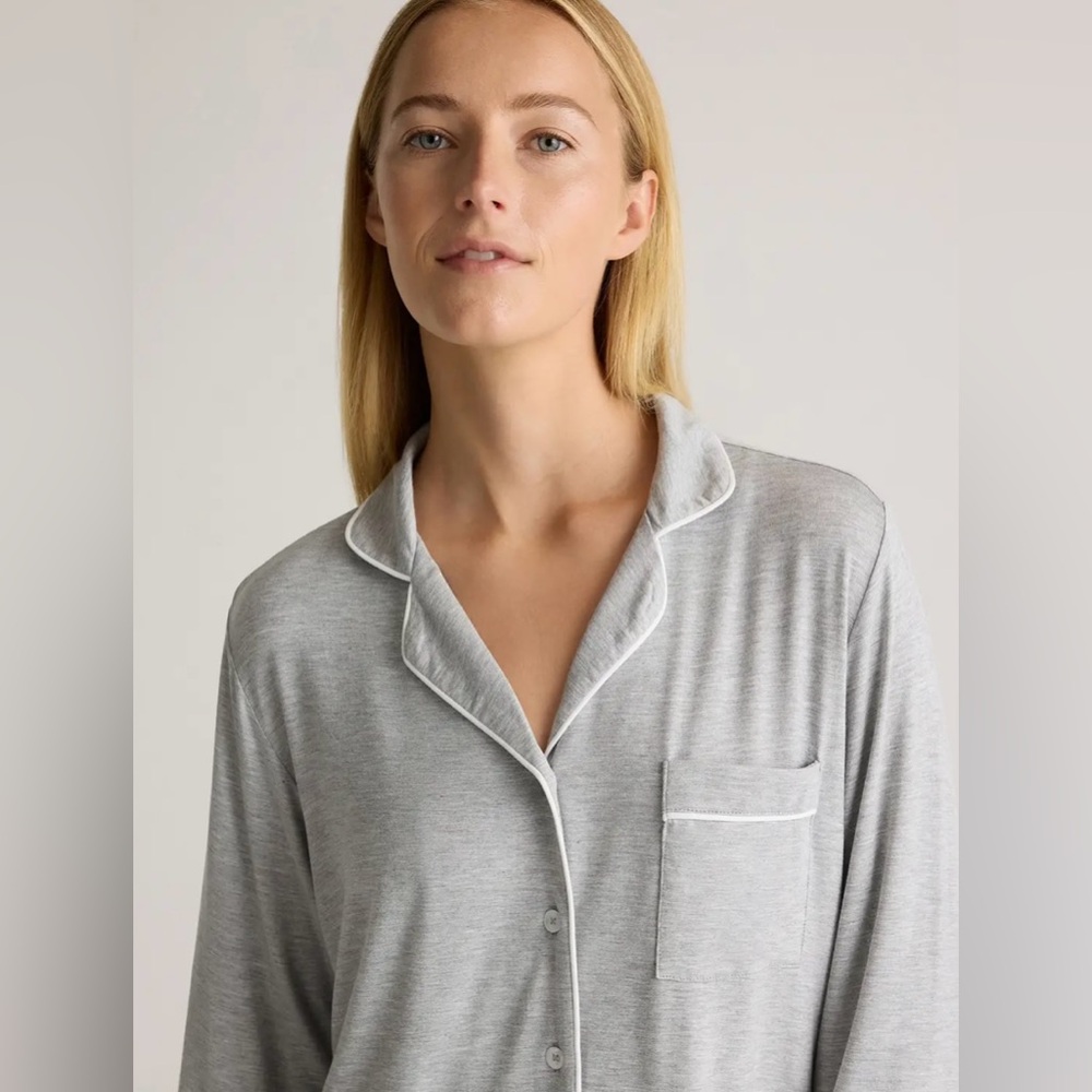 Quince Bamboo Jersey Long Sleeve Pajama Set - Picture 10 of 10